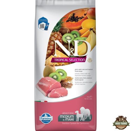 N&D Tropical Selection Dog Pork Adult medium/maxi 10kg