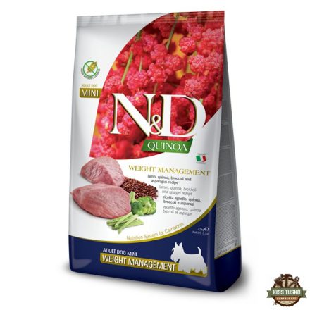 N&D Quinoa Dog konzerv Weight Management adult mini 140g
