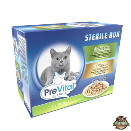 Prevital Alutasak Macska 12*100gr Steril Multipack