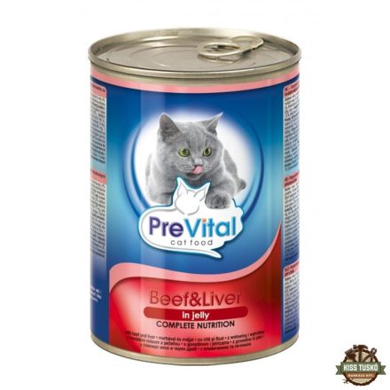 Prevital Macska Konzerv Marha-Máj 415gr