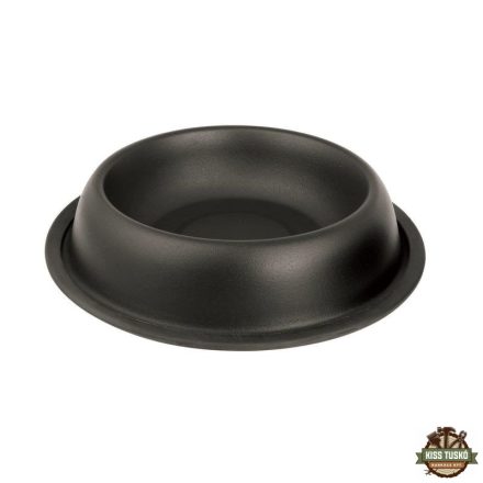 Raintech gumiperemmel fém etetőtál, fekete, 1,55l /22cm/