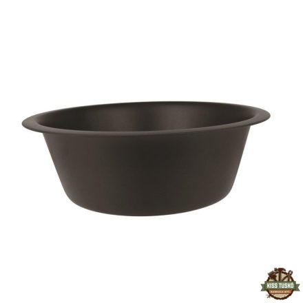 Raintech fém etető-, itatótál fekete 4,100l / 29cm