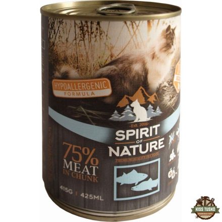 Spirit of Nature Cat konzerv Tonhallal és lazaccal 415gr