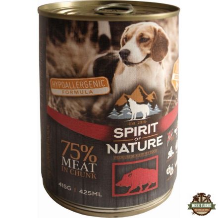 Spirit of Nature Dog konzerv Vaddisznóhússal 415gr