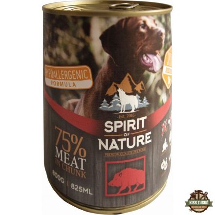 Spirit of Nature Dog konzerv Vaddisznóhússal 800gr