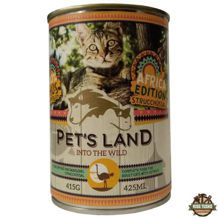 Pet s Land Cat konzerv Strucchússal Africa Edition 415gr