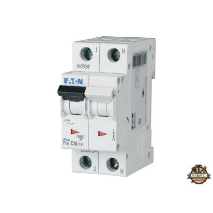 Eaton PL6-C16/1N Kismegszakító, 6kA 1 pólus+nulla 106034