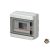 Elettrocanali 62008E Falon kívüli elosztó 8 modulos átlátszó ajtóval IP65 200x180x100mm, UV álló, 1000VDC