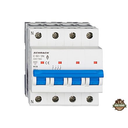 Schrack kismegszakító 3+N C 50A 6kA Amparo AM617850