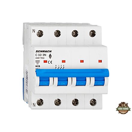 Schrack kismegszakító 3+N C 32A 6kA Amparo AM617832