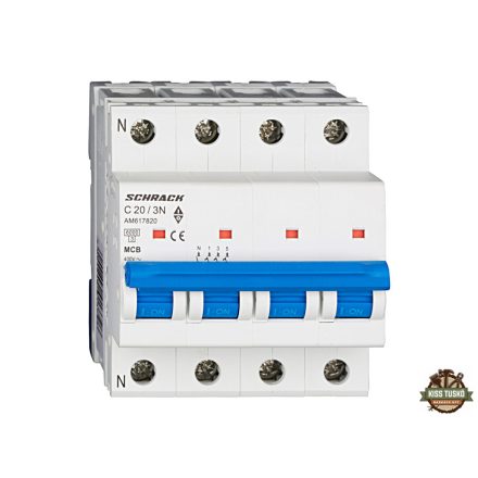 Schrack kismegszakító 3+N C 20A 6kA Amparo AM617820