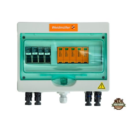 Weidmüller DC 2 sztring T1+T2 előre szerelt doboz