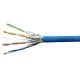 U/FTP kábel Cat.6a, 4x2xAWG23/1, 500Mhz, LS0H, Dca, kék, 500m, dobon