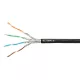 S/FTP kábel Cat.7, 4x2xAWG23/1, 1000Mhz, PE kültéri, fekete, 500m, dobon