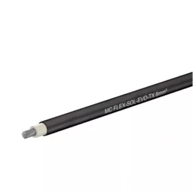 Szolárkábel 1x6mm2 (EN50618) 1,5 kV FEKETE 100m