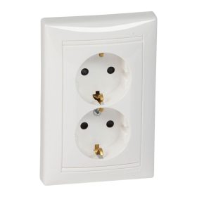 Legrand Valena 2x2P+F dupla csatlakozóaljzat, fehér 774400