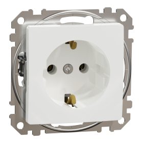   Schneider Sedna 2P+F csatlakozóaljzat, csavaros bekötés, fehér SDD111025