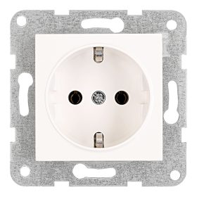   Schrack Visio S50 csatlakozóaljzat, rugós csatlakozás, fehér EV101201