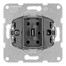   Schrack Visio S50/S55 egypólusú nyomókapcsoló (101N), rugós csatlakozás EV100119