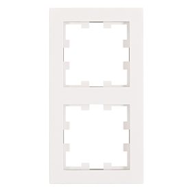 Schrack Visio S55 kettes keret CUBIC, fehér EV105302