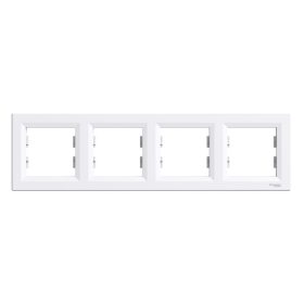   Schneider Asfora négyes keret, vízszintes, fehér EPH5800421