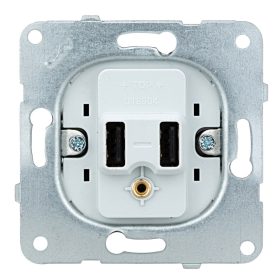   Schrack Visio S50/S55 kettős töltőaljzat, USB-A, 2A, EV103051