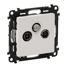   Legrand Valena Life TV/RD/SAT aljzat, 10 dB, végzáró, fehér 753164