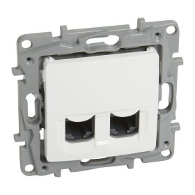 Legrand Niloé 2xRJ45 Cat6 UTP aljzat, fehér 764574