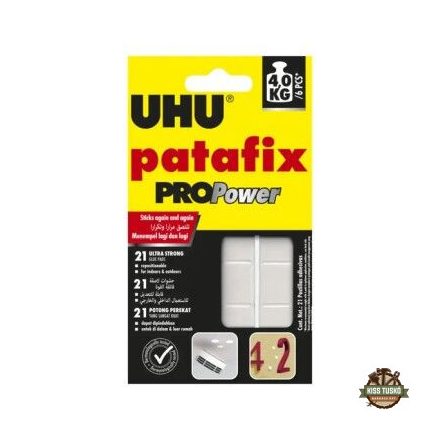 UHU Patafix / Gyurmaragasztó Pro Power Ragasztópárnák, 21 db