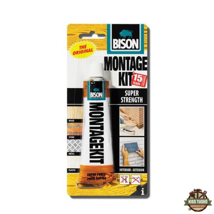 BISON Montage Kit Szuper Erős Tömítő Ragasztó, 125g
