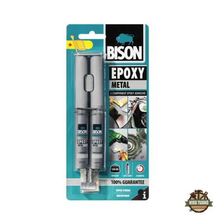 BISON Metál Két Komponensű Epoxy Ragasztó, 24ml