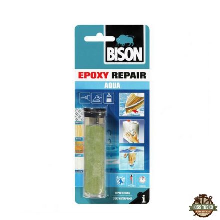 BISON Kétkomponensű Vízálló Epoxy Gyurmaragasztó, 56g