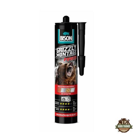BISON Grizzly Erős Szerelési Ragasztó, 370g
