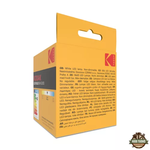 KODAK Max LED Izzó Spot Alu-Plastic 5W GU10 100° 4000K (410 lumen)