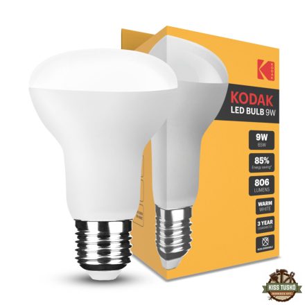 KODAK Max LED Izzó R63 9W E27 120° 2700K (806 lumen)