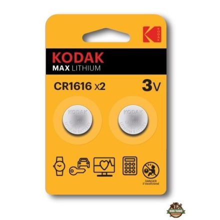 Kodak Ultra Lithium Gombelem CR1616 (3V) B2