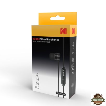 Kodak Fülhallgató Wired Earphones 300+ (+Microphone) MAX B1