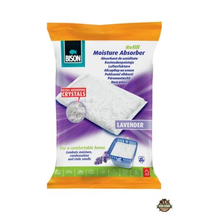 BISON Páramentesítő Utántöltő Tasak Levendula, 450g