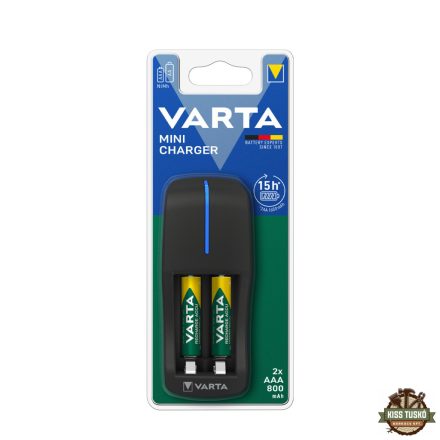 VARTA Akkutöltő Mini + 2x800mAh R2U AAA (AA/AAA) (900 min)