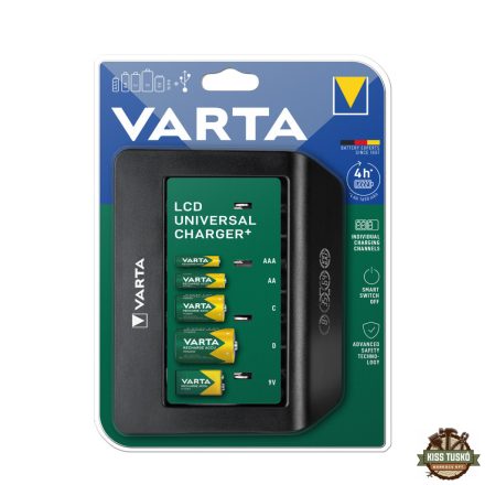 VARTA Akkutöltő LCD Univerzális (AA/AAA/C/D/9V) (üres)