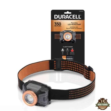 Duracell Fejlámpa DH350SE Fókuszálható (+3AAA) IPX4 (350 lumen) B1