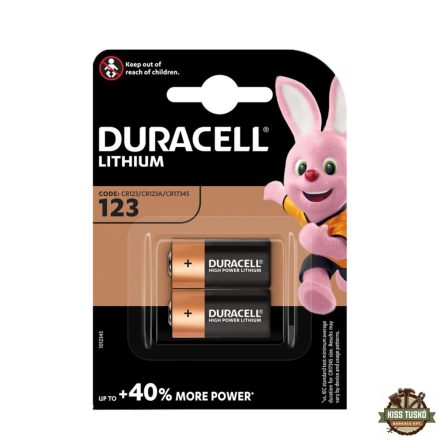 Duracell Lithium Fotó Elem CR123 (3V) B2