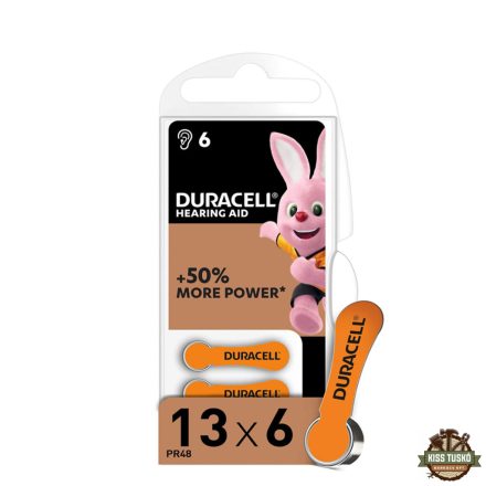 Duracell Hallókészülék Elem DA13 0%Hg (1,45V) B6