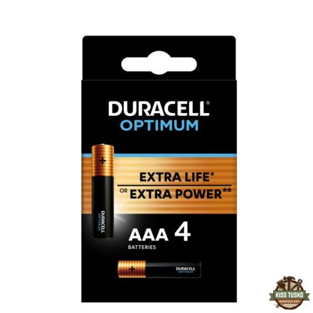 Duracell Optimum Alkáli Mikro Elem (1,5V) AAA B4