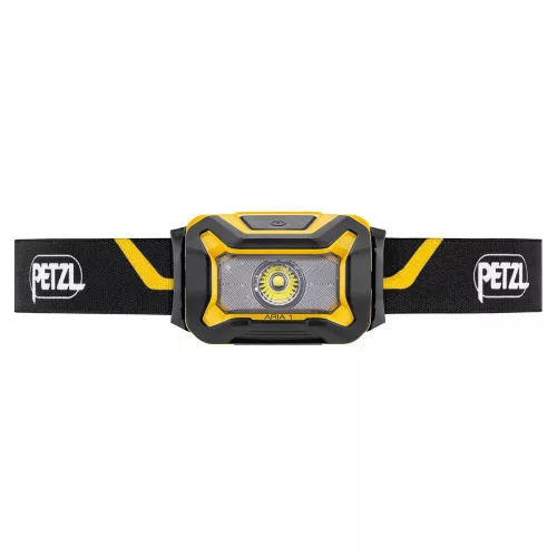 Petzl Fejlámpa Aria 1R 2026 Fekete/Sárga (akkumulátoros - tartozék) 475 lumen