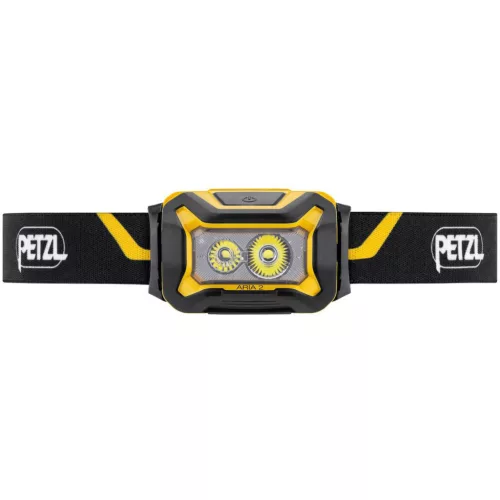Petzl Fejlámpa Aria 2 2026 (3x AAA - tartozék) (450 lumen) Fekete/Sárga
