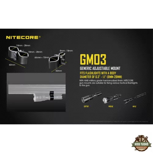 Nitecore Kellék Szerelék GM03