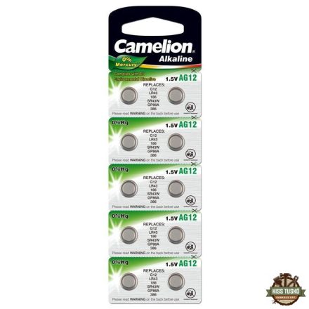 Camelion Gombelem Alkáli AG12 / LR43 / LR1142 / 386 B10