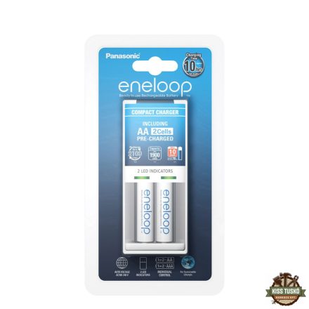Panasonic Eneloop Basic Akkutöltő + 2db 1900mAh AA (600min)