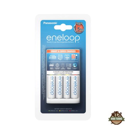 Panasonic Eneloop Pro Akkutöltő (gyorstöltő) + 4db 1900mAh AA (120min)